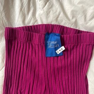 Simon Miller Pink Ribbed Pants